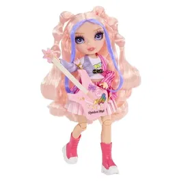 Rainbow High Jr High - Bella, Rock Band Fashion Doll, 22cm, Accessoires Inclus, Collection de 4 Personnages (Bella, Sunny, Skyler, Amaya), Pour Enfants dès 4 ans