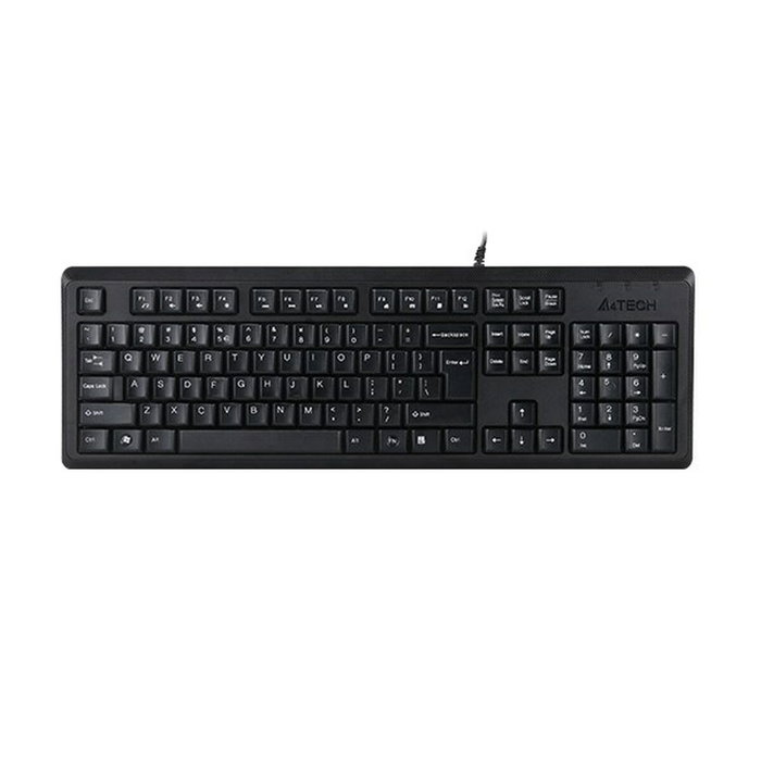 Clavier A4 Tech KR-92 Noir Monochrome Anglais QWERTY Clavier A4 Tech KR-92 Noir Monochrome Anglais QWERTY