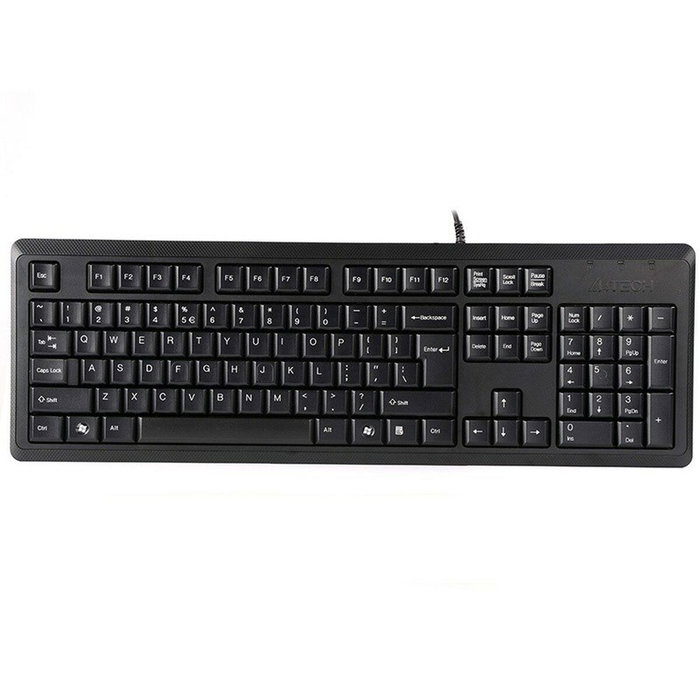 Clavier A4 Tech KR-92 Noir Monochrome Anglais QWERTY Clavier A4 Tech KR-92 Noir Monochrome Anglais QWERTY