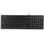 Clavier A4 Tech KR-92 Noir Monochrome Anglais QWERTY
