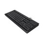 Clavier A4 Tech KR-92 Noir Monochrome Anglais QWERTY