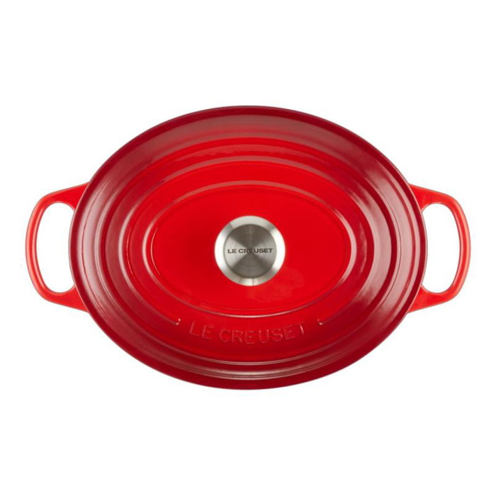 Le Creuset 21178310602430 - Cocotte ovale Signature 31 cm couleur cerise
