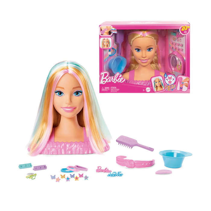 Barbie Busto Fashionista Blonde avec Accessoires pour Cheveux - Poupée à Coiffer pour Enfants - Réf. Jfg81 Mattel Barbie Busto Fashionista Blonde avec Accessoires pour Cheveux - Poupée à Coiffer pour Enfants - Réf. Jfg81 Mattel