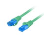 LANBERG Cordon de raccordement Cat 6a S/FTP RJ45, 0,5 m, vert
