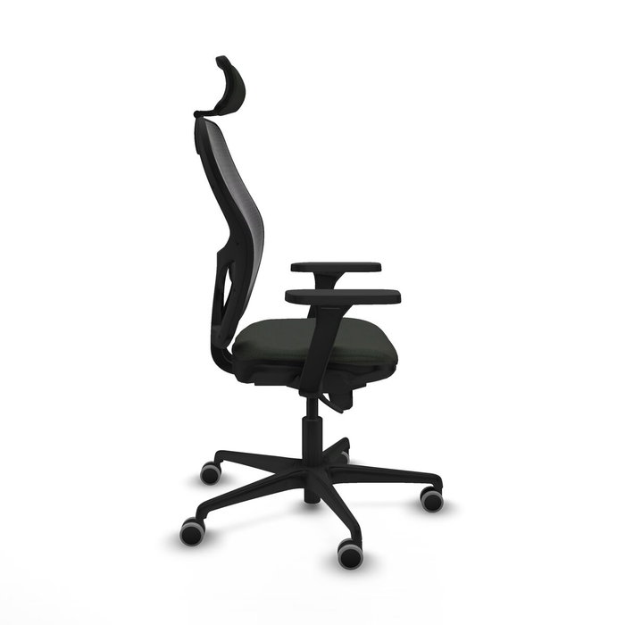 Piqueras y Crespo Chaise de Bureau avec Appui-tête Jorquera 3D036G2 Noir