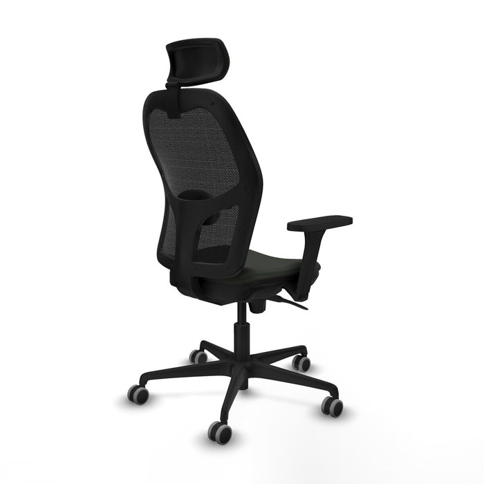 Piqueras y Crespo Chaise de Bureau avec Appui-tête Jorquera 3D036G2 Noir