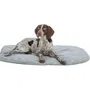 Trixie - Matelas pour chien Farello en peluche et tissu, dimensions 60 x 50 cm, blanc/gris, rembourrage en fibres de polyester