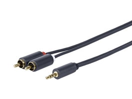 Vivolink Câble audio 3,5 mm vers 2 x RCA mâle-mâle, 3m