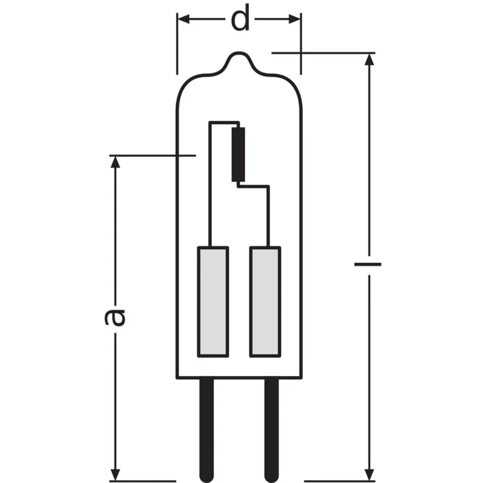 Ledvance/Osram Ampoule Halogène GY6,35 35W Blanc très chaud