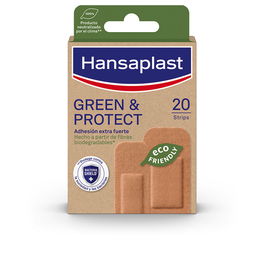 Hansaplast Pansements GREEN & PROTECT Biodégradables 2 Tailles 20 Unités Adhésion Extra Forte Unisexe