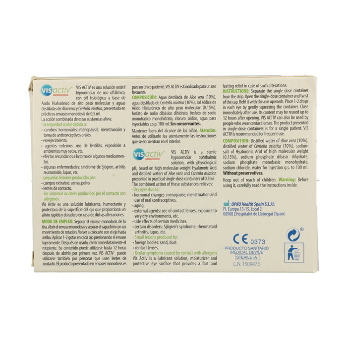 PHARMADIET VIS ACTIV gouttes oculaires 10 monodoses