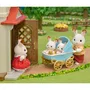 Sylvanian Families - Les jumeaux Lapin Chocolat et leur poussette double - Figurines miniatures avec accessoires - Jouet pour enfant à partir de 3 ans