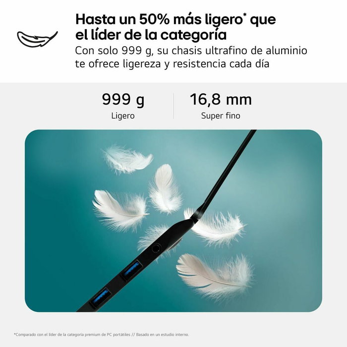 Ordinateur Portable LG 14Z90RU-G.AA55B Espagnol Qwerty 14" i5-1334U 16 GB RAM 512 GB SSD