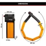 Master Lock 8336EURDPRO - Antivélo pliable à code programmable 4 chiffres, 10 000 combinaisons, acier trempé 180 mm, support inclus