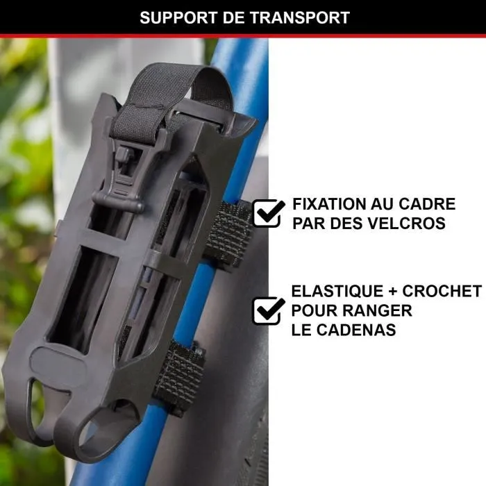 Master Lock 8336EURDPRO - Antivélo pliable à code programmable 4 chiffres, 10 000 combinaisons, acier trempé 180 mm, support inclus Master Lock 8336EURDPRO - Antivélo pliable à code programmable 4 chiffres, 10 000 combinaisons, acier trempé 180 mm, support inclus