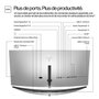 HP Series 7 Pro 734pm - Écran de conférence 34 pouces WQHD avec webcam IA, Thunderbolt 4 et affichage HDR400 IPS Black