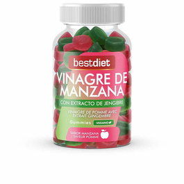 Supplément Alimentaire Best Diet Vinagre De Manzana Gingembre Vinaigre de cidre Bonbons gélifiés 60 Unités