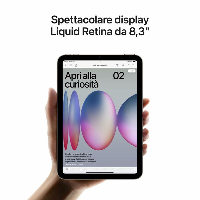 Tablette Apple iPad Mini 2024 (7ª Gen.) 8,3" Hexa Core 8 GB RAM 128 GB Bleu