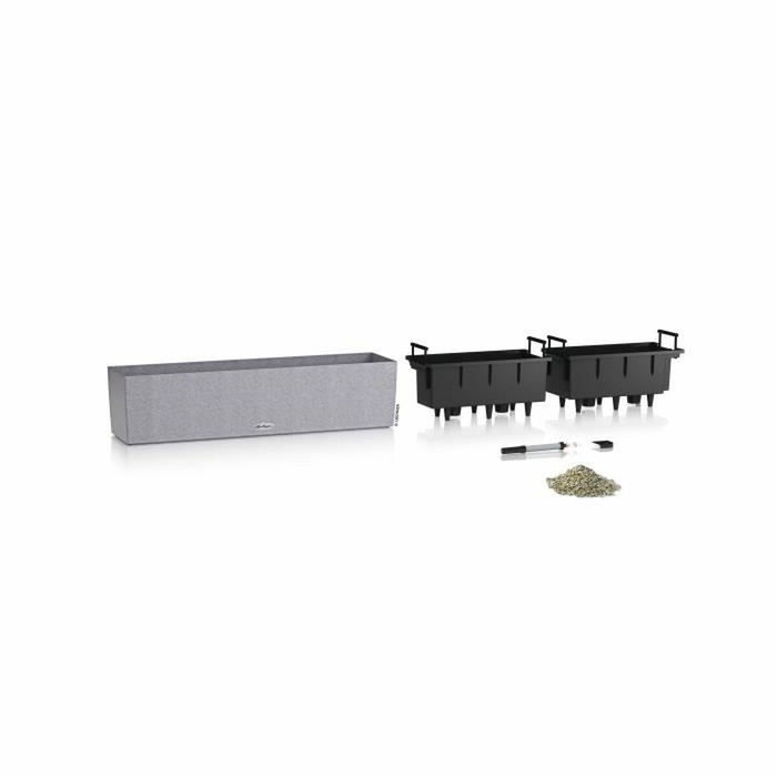 Lechuza Jardinière Balconera Stone 80 Gris pierre