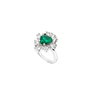 Chiara Ferragni Anneau Emerald Ring Halo en Laiton Taille 16