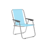 Marbueno SUMMER 10354A Chaise Pliante Bleue Acier 59x51x75 cm pour Plage et Piscine