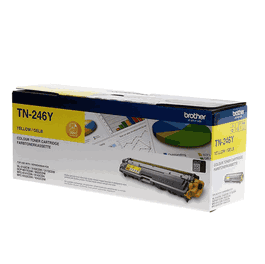 Brother Toner TN-246Y / TN246Y Jaune, Cartouche d'encre tonnerre Jaune XL haute capacité pour imprimante laser