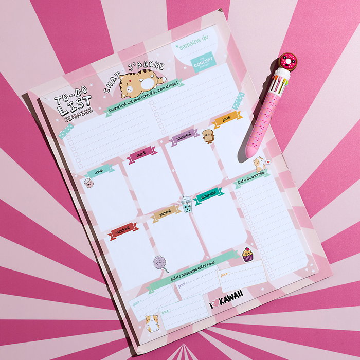 The Concept Factory Planificateur Kawaii 28x38 cm The Concept Factory Planificateur Kawaii 28x38 cm