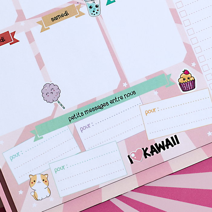The Concept Factory Planificateur Kawaii 28x38 cm The Concept Factory Planificateur Kawaii 28x38 cm