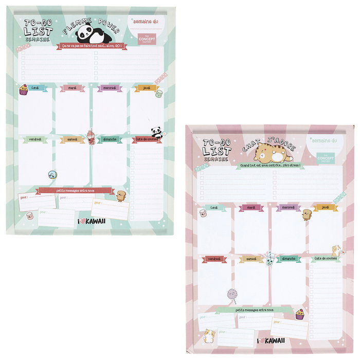 The Concept Factory Planificateur Kawaii 28x38 cm The Concept Factory Planificateur Kawaii 28x38 cm