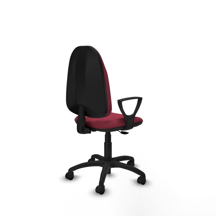 PIQUERAS Y CRESPO Chaise de bureau Algarra, Tissu Grenat, Mécanisme de contact permanent PIQUERAS Y CRESPO Chaise de bureau Algarra, Tissu Grenat, Mécanisme de contact permanent