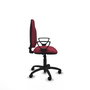 PIQUERAS Y CRESPO Chaise de bureau Algarra, Tissu Grenat, Mécanisme de contact permanent