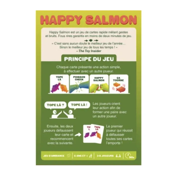 Asmodee Happy Salmon - Jeu de cartes rapide et amusant - Version française Asmodee Happy Salmon - Jeu de cartes rapide et amusant - Version française