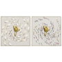 Home ESPRIT Toile Doré Homme 80 X 17,5 X 80 CM (2 Unités)