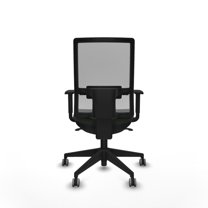 PIQUERAS Y CRESPO Chaise de bureau Horna, mécanisme synchrone, noir et gris