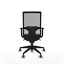 PIQUERAS Y CRESPO Chaise de bureau Horna, mécanisme synchrone, noir et gris