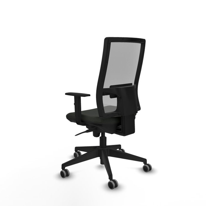 PIQUERAS Y CRESPO Chaise de bureau Horna, mécanisme synchrone, noir et gris