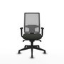 PIQUERAS Y CRESPO Chaise de bureau Horna, mécanisme synchrone, noir et gris