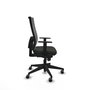 PIQUERAS Y CRESPO Chaise de bureau Horna, mécanisme synchrone, noir et gris