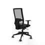 PIQUERAS Y CRESPO Chaise de bureau Horna, mécanisme synchrone, noir et gris