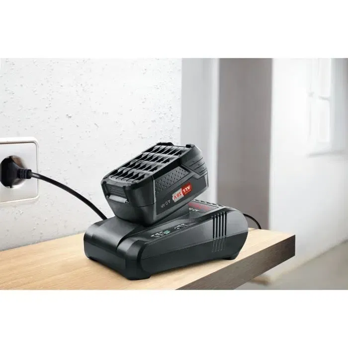 Bosch AL1880CV Chargeur ultra rapide 18V pour outils sans fil système Lithium-Ion - Recharge en 45 min, signal Ready to go