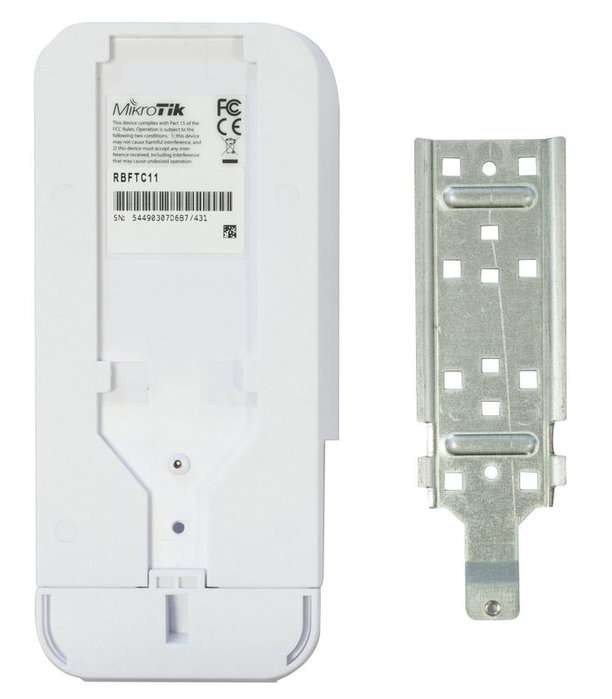 MikroTik FTC - Convertisseur Fibre/Cuivre Gigabit PoE 802.3af/at, 10/100/1000 Mbit Ethernet, SFP, boîtier étanche IP67, alimentation 12-57 V avec injecteur PoE