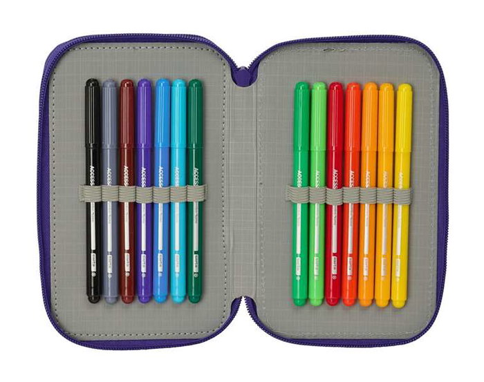 Safta Coffret de fournitures scolaires K-Pop Demon Hunters Fighters 37 pièces Safta Coffret de fournitures scolaires K-Pop Demon Hunters Fighters 37 pièces