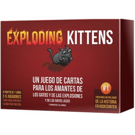 Asmodee Exploding Kittens Jeu de Cartes Familial PEGI 7 2-5 Joueurs Español