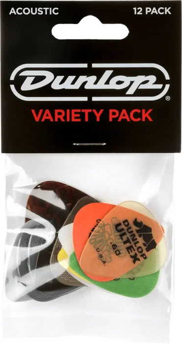 Dunlop Pack Variety Acoustic Lot de 12 Pièces
