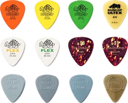 Dunlop Pack Variety Acoustic Lot de 12 Pièces