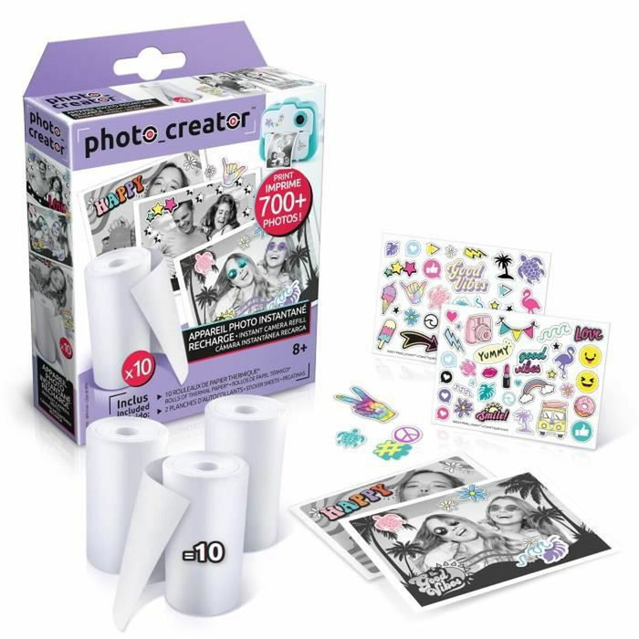 Canal Toys Recharge Photo Creator avec 10 rouleaux et 2 planches de stickers Canal Toys Recharge Photo Creator avec 10 rouleaux et 2 planches de stickers