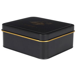 Cook Concept Boîte à thé LOUNGE avec 6 compartiments, noir mat et doré