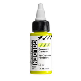 Golden High Flow Couleurs Acryliques Fluorescentes Chartreuse 30 ml