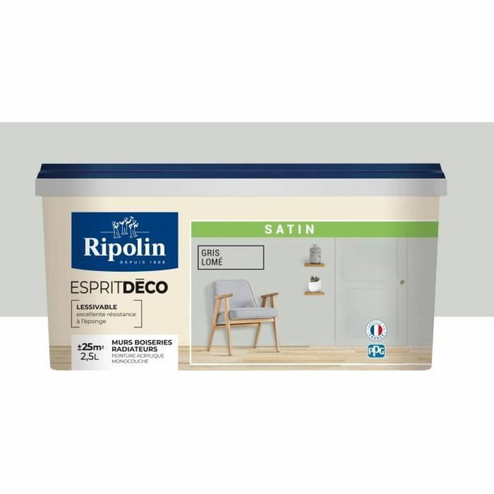 Ripolin Esprit Deco Gris Lome Satin 2.5L Ripolin Esprit Deco Gris Lome Satin 2.5L
