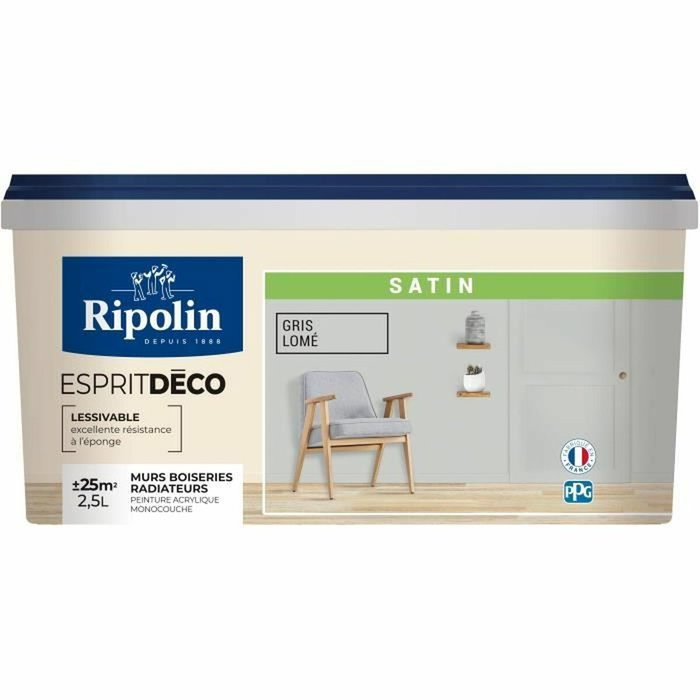 Ripolin Esprit Deco Gris Lome Satin 2.5L Ripolin Esprit Deco Gris Lome Satin 2.5L